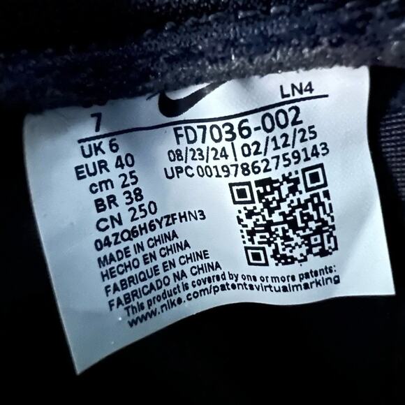 Nike Alpha Menace 4 Elite Football Cleats Mens Sz 7 Black Silver FD7036-002 - Picture 8 of 8